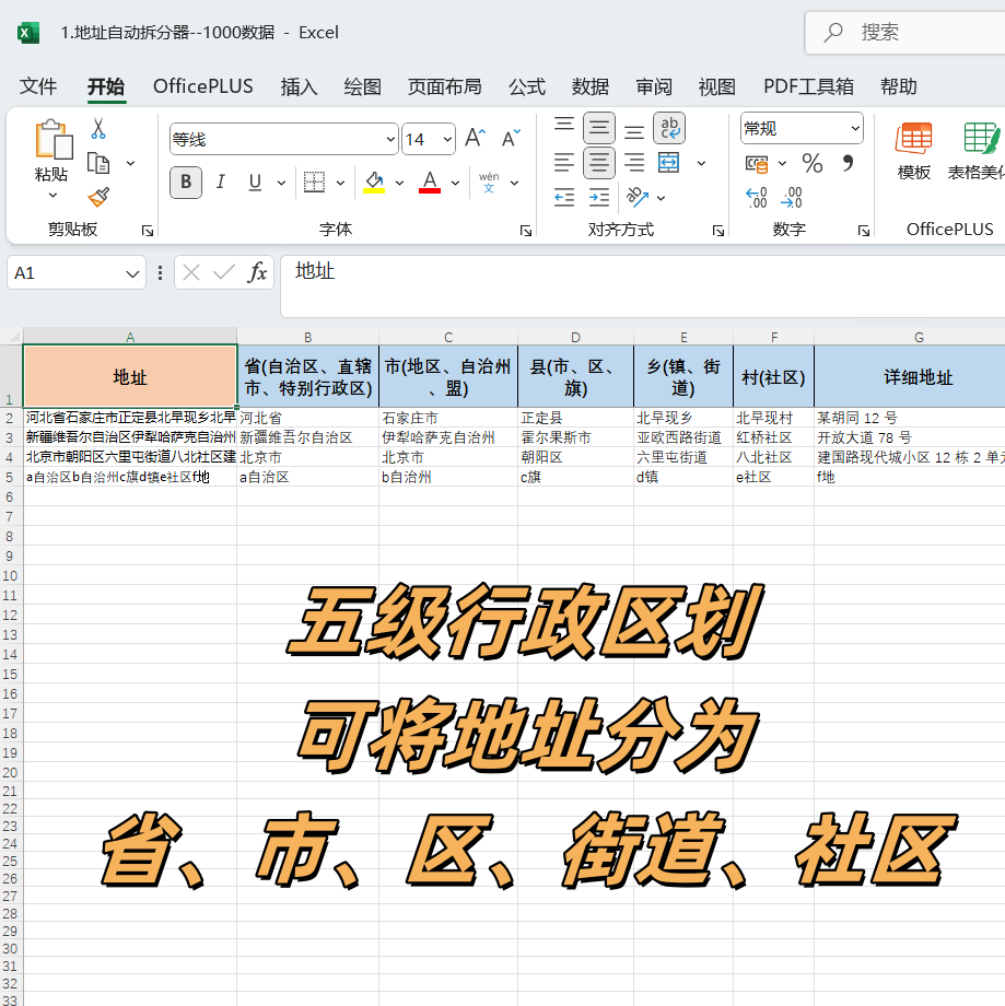 图片[2]-k1-地址自动拆分器-Excel数据资源网